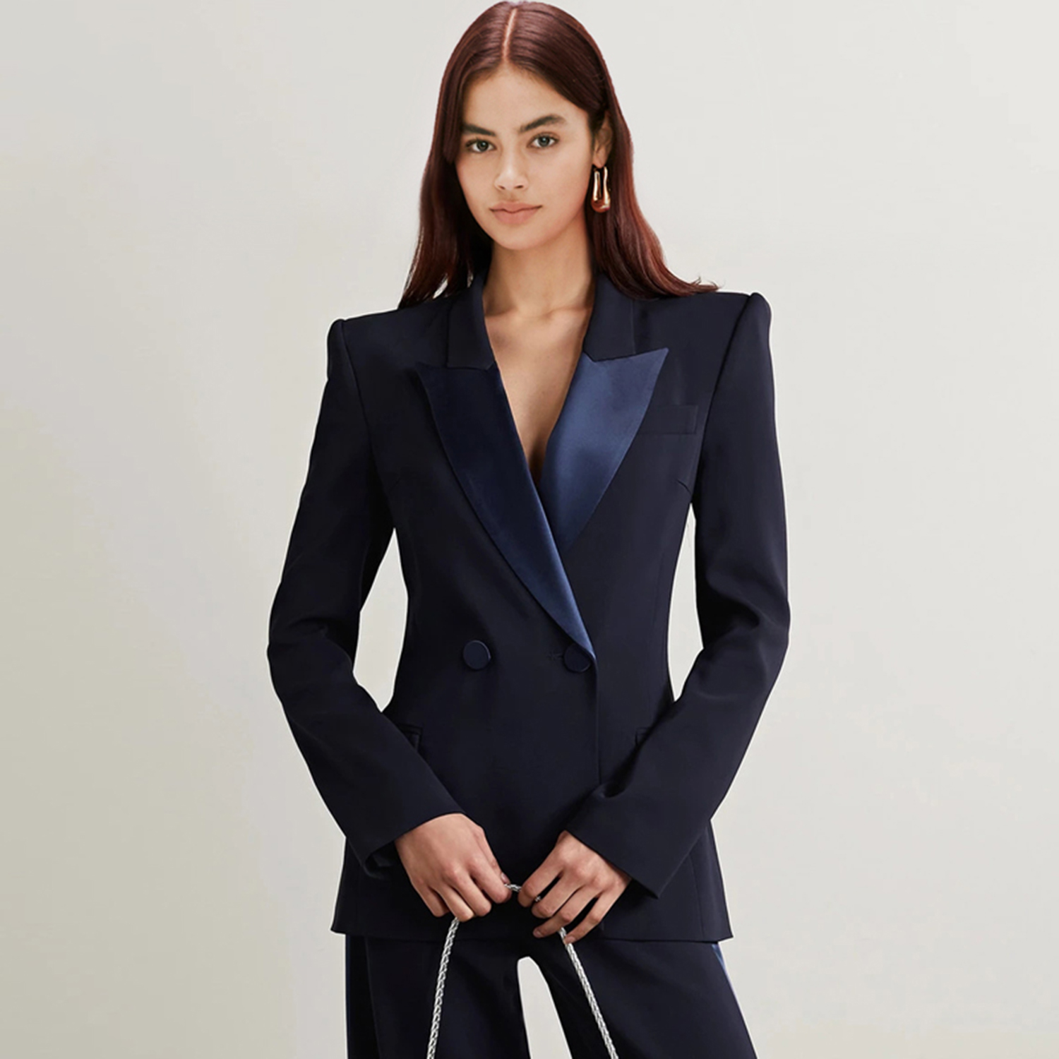 Allingentle Deep Blue Lapel Wo - Womens Blazer review and price
