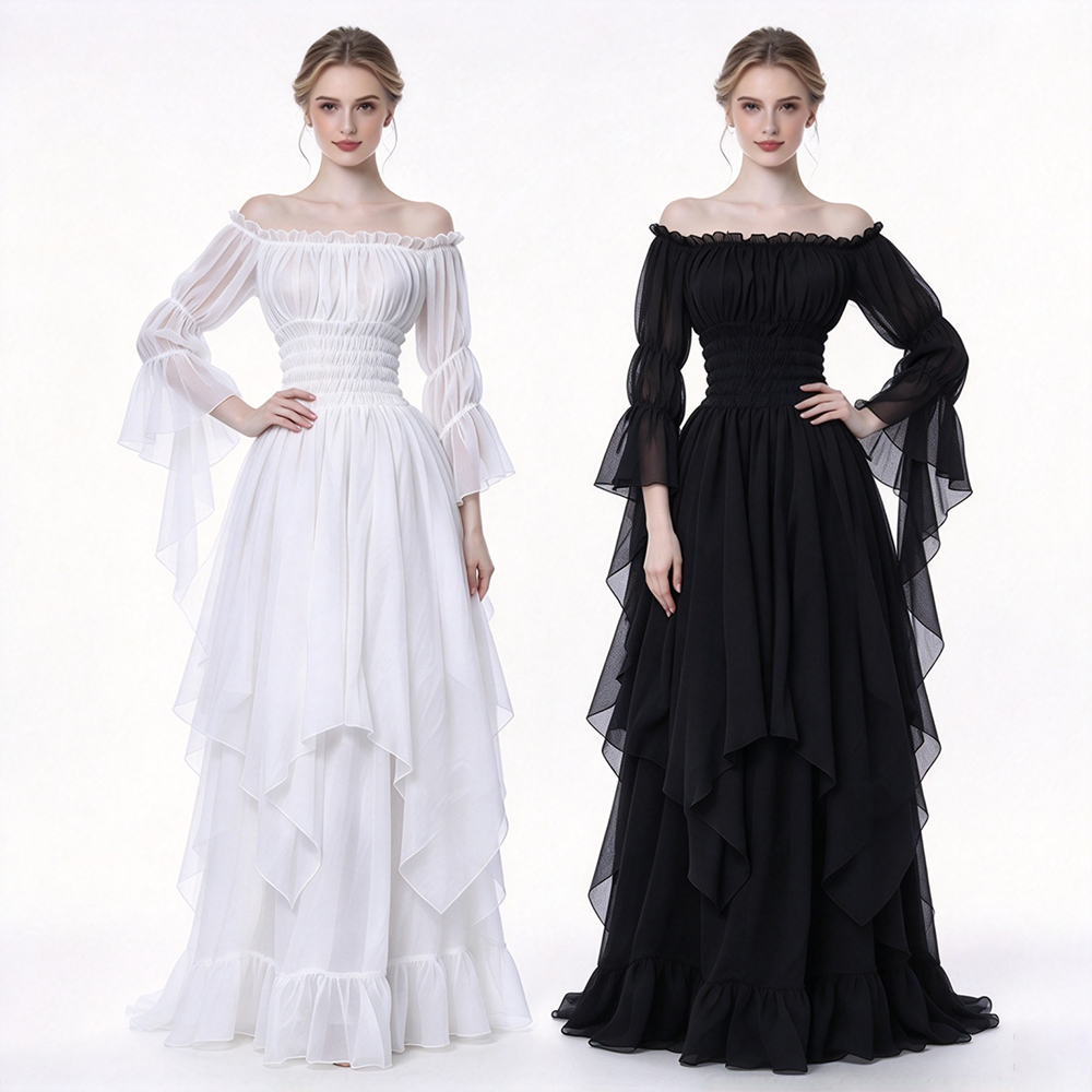 Medieval Dress Retro Off-The-S - Lace Dress review and price