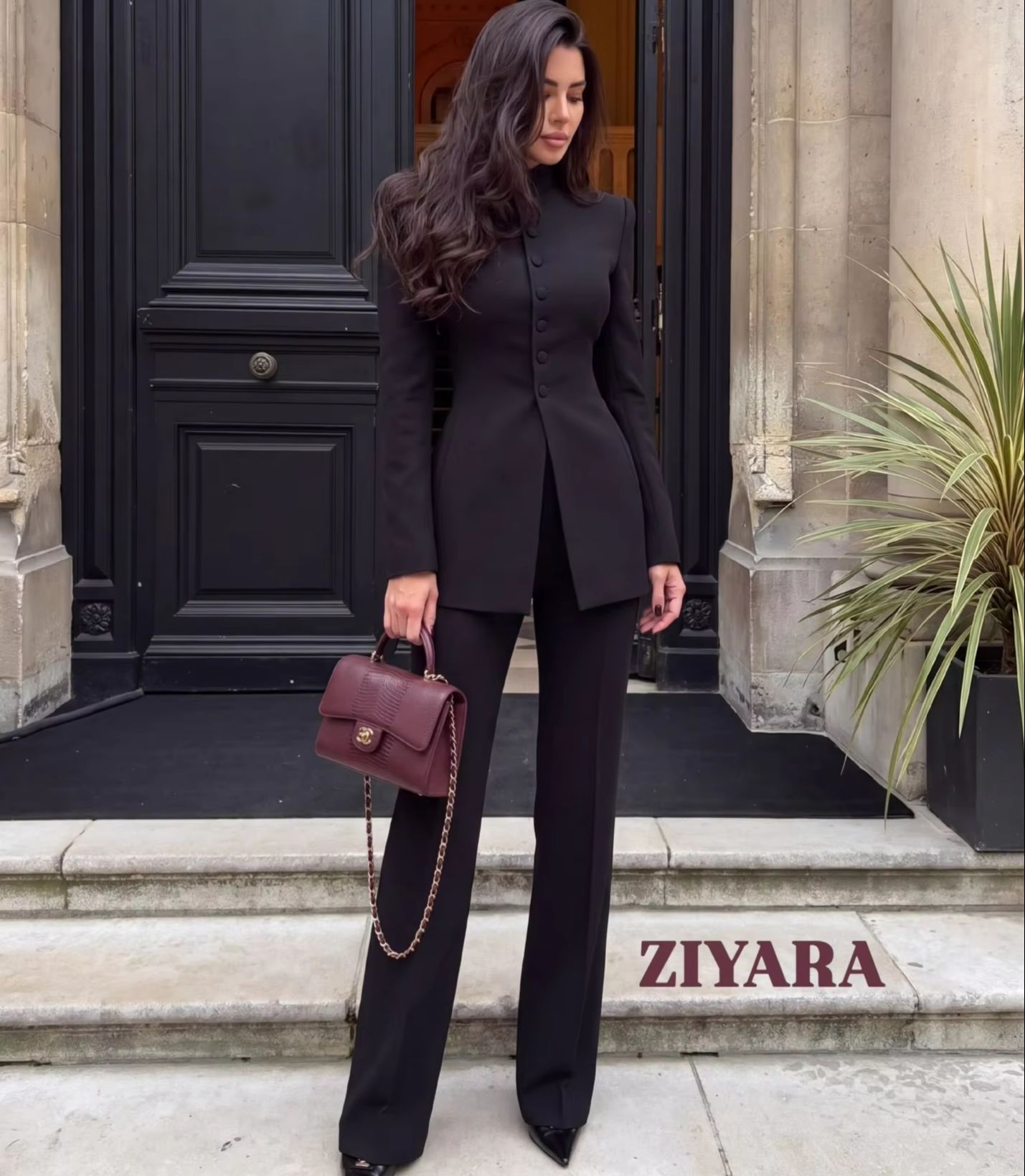 Women 2 Piece Suit Mandarin Co - Womens Blazer review and price