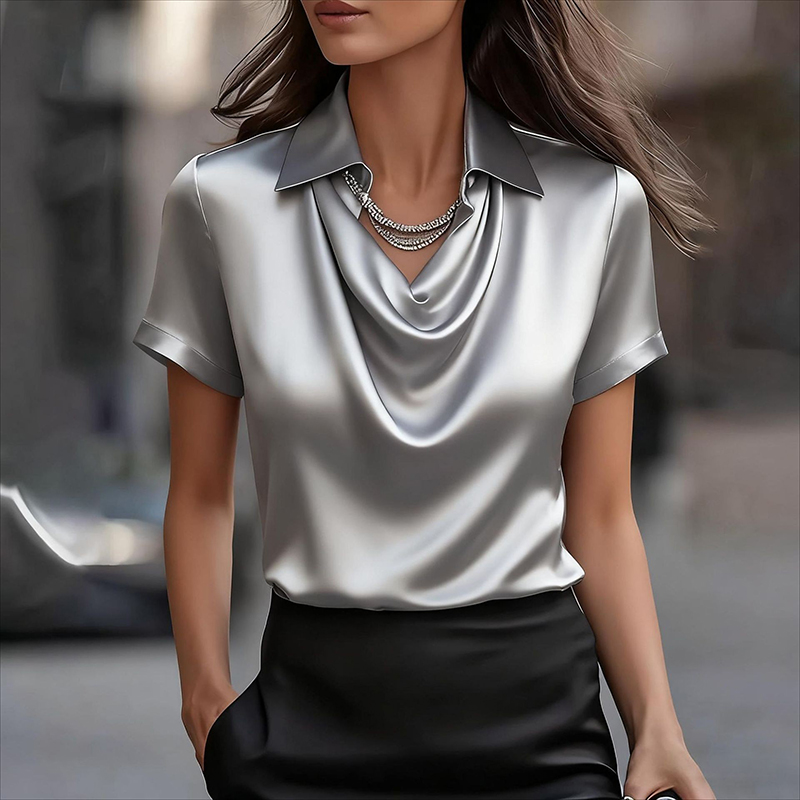 All Match Satin Shirt Women An - Silk Blouse review and price
