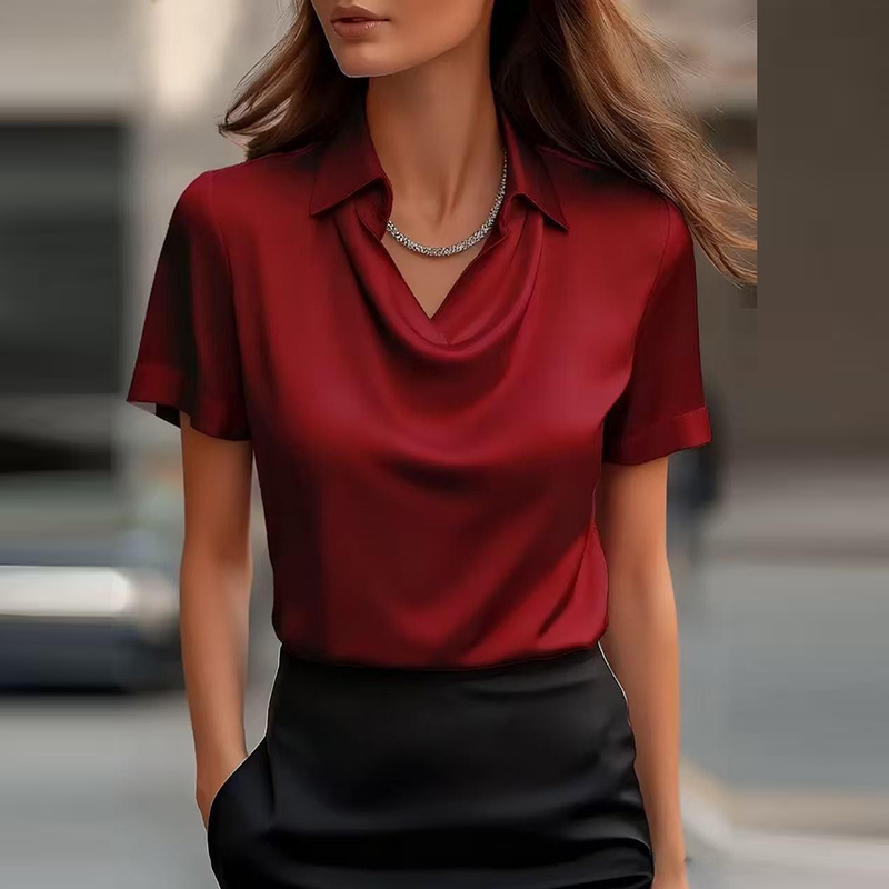 All Match Satin Shirt Women An - Silk Blouse review and price