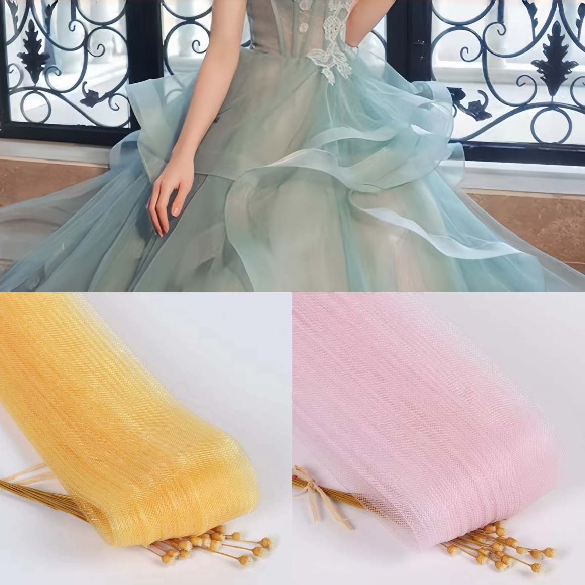 Elastic Mesh for Sewing Weddin - Formal Dress review and price