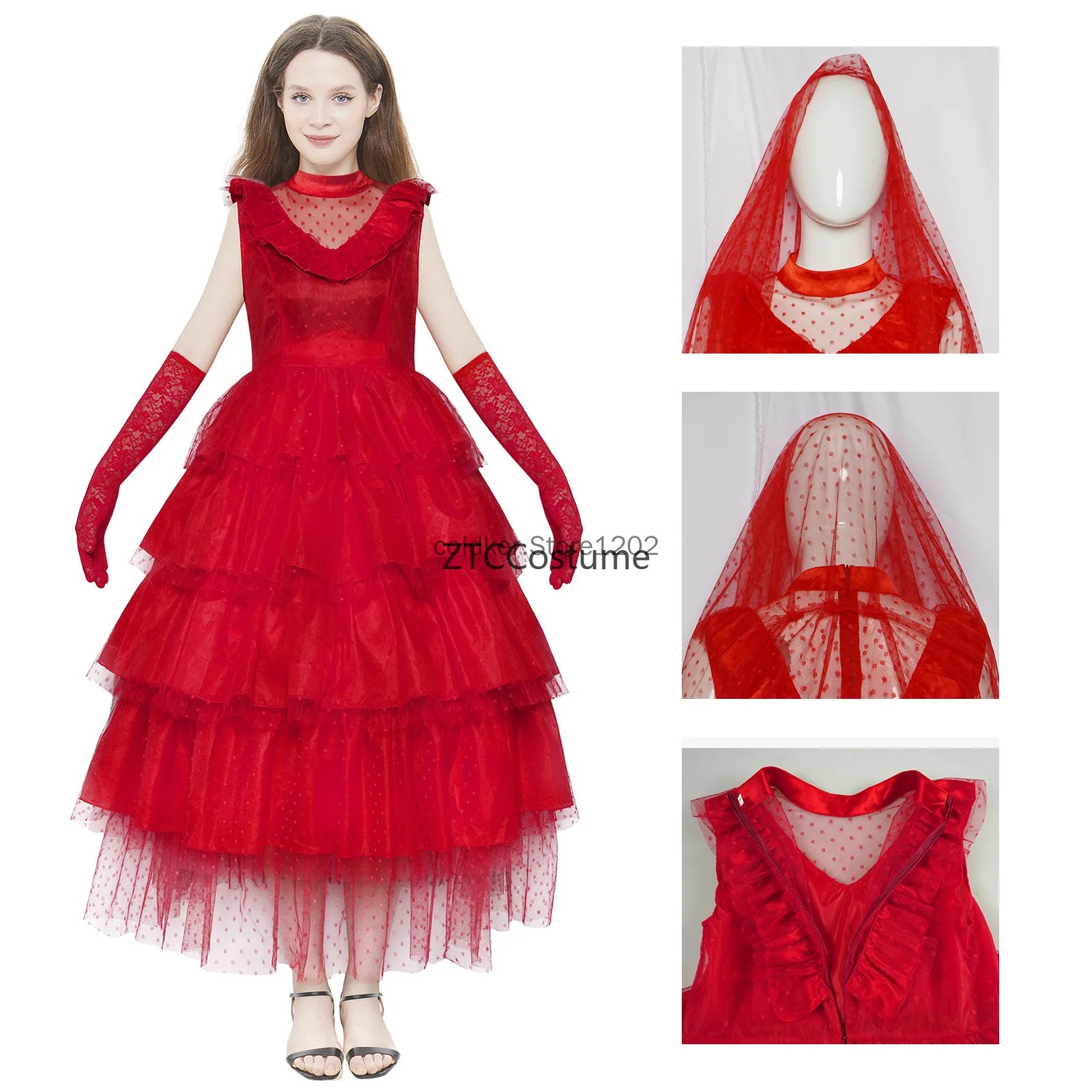 Lydia Deetz Cosplay Costume Go - Evening Gown review and price